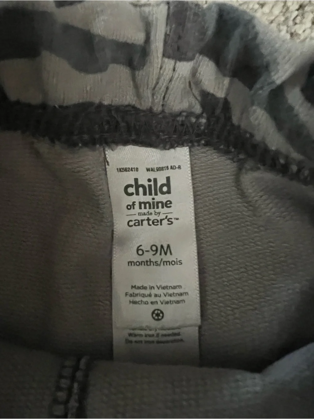 Carter's Child of Mine Grey and Olive Camo Infant Shorts 6-9M